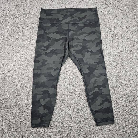 lululemon athletica Pants - Lululemon Align High Rise 25" Leggings Sz 16 Heritage 365 Camo Dark Olive W5DLXS